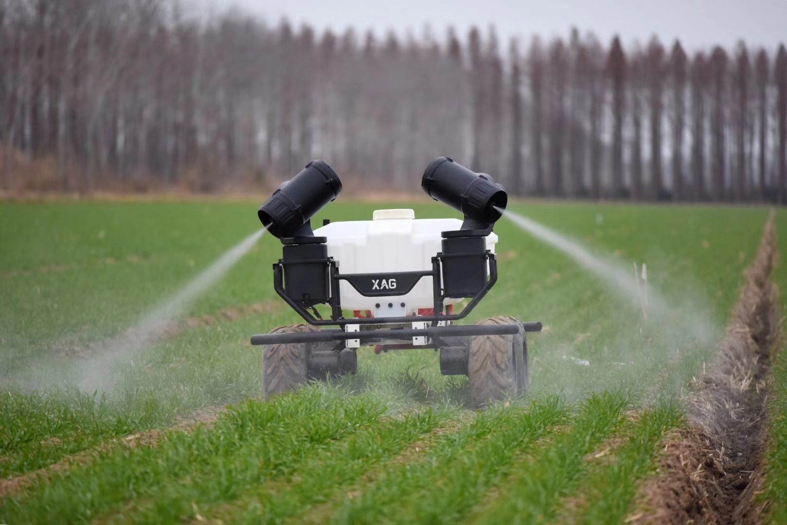 XAUV™ R80 conducted spraying operation on fields