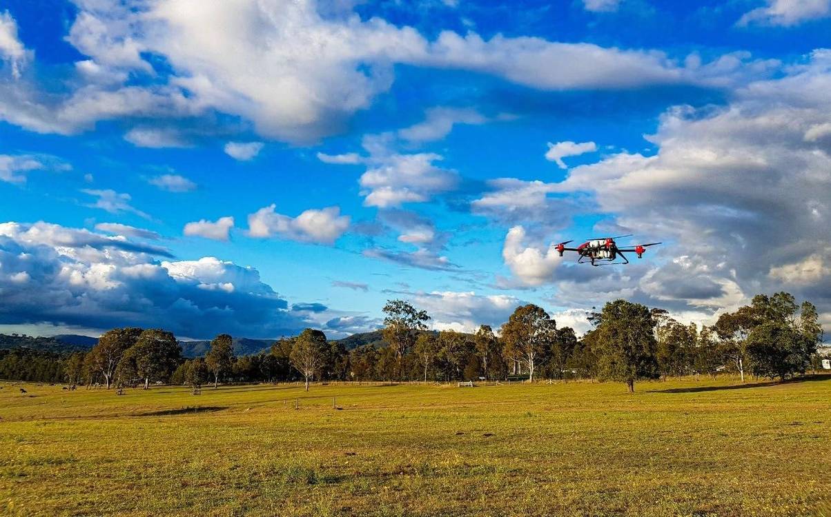 Agricultural drone takes off in Australia