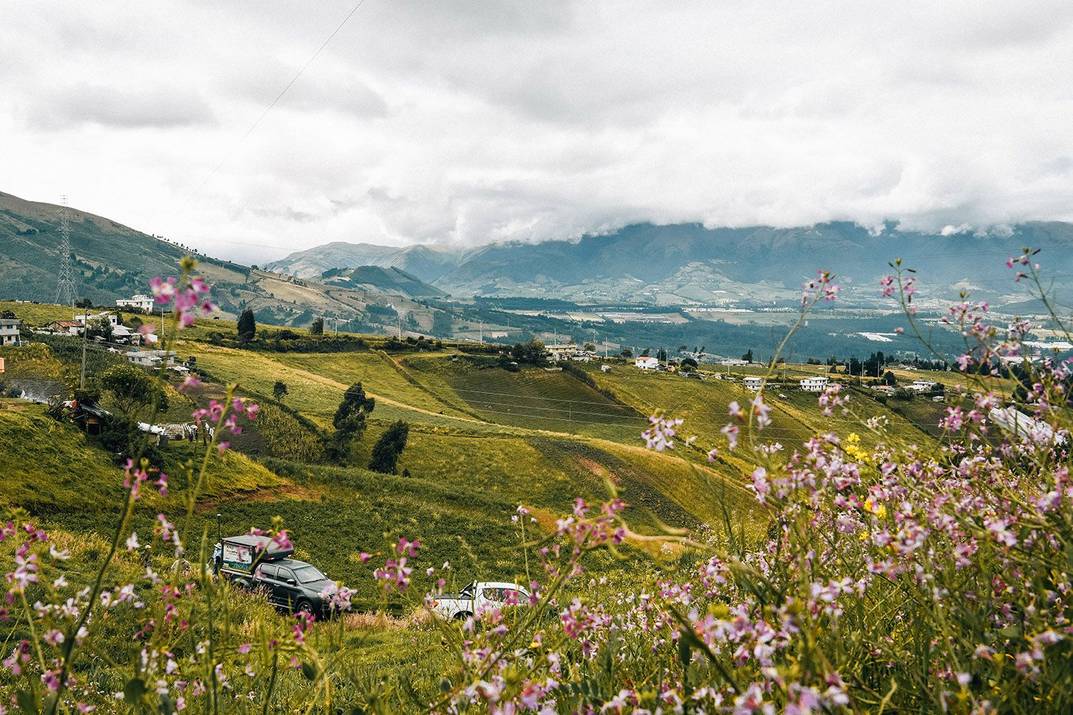 Andes Mountain range is a green jewel of the rich variety of landscapes that can be widely seen in Ecuador, July 2021 