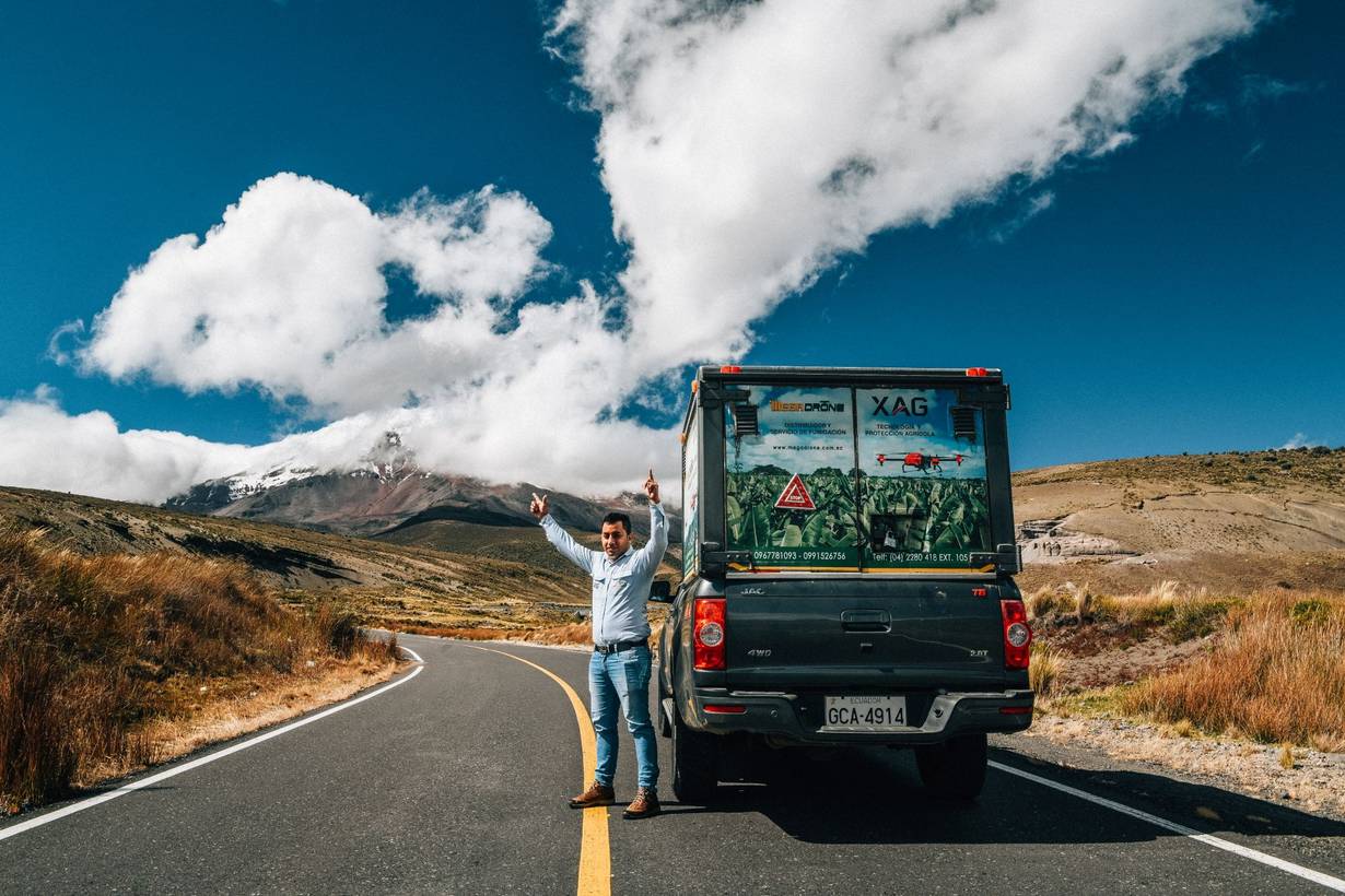 The Megadrone team with fleet of XAG drones took a long but stunning trip to participate in the high-altitude potato trial project in Hacienda la Ovejeria, Andes-Northeast Ecuador, July 2021