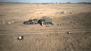 XAG Unmanned Ground Vehicle and drones on field trips