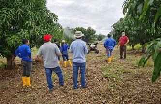 XAG R150 demo spray in Ecuador